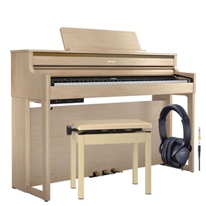 Roland HP704  - Pakkeløsning i Eg med kun Roland-produkter