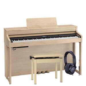 Roland HP702 -Pakkeløsning i Eg med kun Roland-produkter